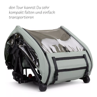 ABC Design Детска Количка за Колело Bicycle Trailer Tour Olive with 2 Comfort Seats & Air Wheels