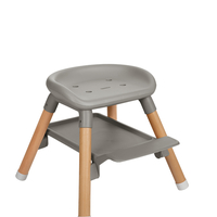 KikkaBoo Стол за Хранене 6в1 Woody Grey 2024