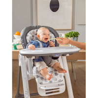 CHICCO Столче за хранене Polly Progress 5 в 1 Antracite