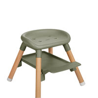 KikkaBoo Стол за Хранене 6в1 Woody Army Green 2024