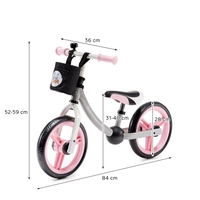  Колело за балансиране KinderKraft 2WAY NEXT, Розово 