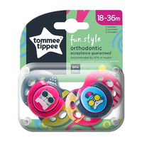 Tommee Tippee ОРТОДОНТИЧНИ ЗАЛЪГАЛКИ - FUN STYLE GIRL 18-36М (2 бр./оп.)