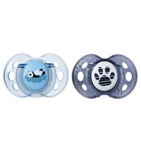 Tommee Tippee ОРТОДОНТИЧНИ ЗАЛЪГАЛКИ - ANYTIME 18-36М (2 бр./оп.) СИН/СИВ