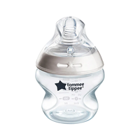 Tommee Tippee Natural Start Самостерилизиращо 150 мл Бебешко Шише за Хранене с Биберон с Бавен Поток 1 капка 0м+