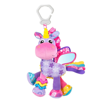 Playgro Activity Friend Еднорог Плюшена активна играчка за закачване на количка или столче за кола от 0м+