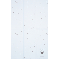 KikkaBoo Сгъваема PVC Подложка за Повиване 50х80см Stripy Friends Синя