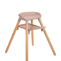 KikkaBoo Стол за Хранене 6в1 Woody Pink 2024