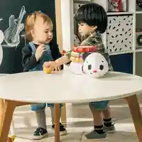 Tiny Love Електронна музикална играчка 3-в-1 Панда от серията Tiny Rockers с 3 възможности за игра с топки рингове и музика 6м+
