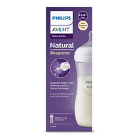 Philips AVENT SCY906/01 Шише за Хранене Natural Response 330 мл с Биберон без Протичане Поток 4 от 3м+