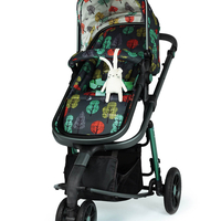Комплект количка Cosatto Giggle 3 Hare wood 5в1, i-Size база и чувалче за крака