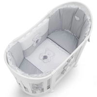 Бебешка Кошара Ray Peluche Dove Grey Овална Бяла