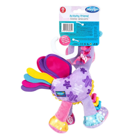 Playgro Activity Friend Еднорог Плюшена активна играчка за закачване на количка или столче за кола от 0м+