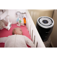 Philips HU4813/10 Овлажнител за Въздух Серия 2000 с Технология NanoCloud Сензор Smart Humidity  за Стаи до 44 кв.м