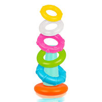 Playgro Конус с поклащаща се основа и 5 цветни релефни ринга за подреждане от серията +LEARN, 10м+