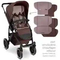 ABC Design Salsa 5 Air Umbra Комбинирана Детска Количка 2 в 1