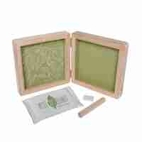 Petit ARTichaut Двойна Дървена Рамка за Бебешки Отпечатък и Снимка Olive Tree