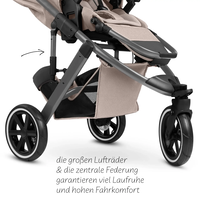 ABC Design Running Stroller Salsa 5 Run Camel Комбинирана Спортна Детска Количка