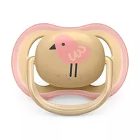 Philips AVENT SCF085/13 Комплект 2 Броя Ортодонтични Залъгалки Ultra Air 0-6м+ Декорация Череши и Птица в Кутия за Стерилизиране