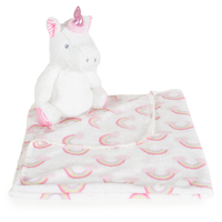 Cangaroo Одеало 90/75 с Играчка Elephant Blue 109599