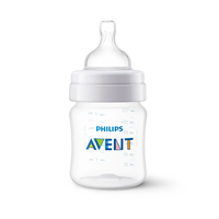 Philips AVENT SCY100/2 Комплект от 2 Броя Шишета 125мл с Биберон със сила на Потока 1 от 0м+