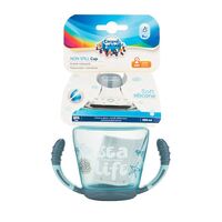 Неразливаща се часа с дръжки и мек накрайник, Sea Life 230 мл 9м+
