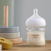 Philips Avent Шише Стъклено Natural Response 3.0 с Биберон 0м+ 120мл