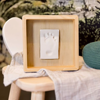 BABY ART MY BABY STILE  МАГИЧНА КУТИЯ ДЪРВЕНА С ОРГАНИЧНА ГЛИНА  PURE BOX,ЗА ОПТЕЧАТЪК