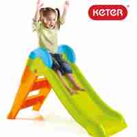 Детска пързалка Keter Boogie Slide, Зелена/Оранжева