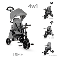  Триколка KinderKraft Jazz, 4в1, Сива 