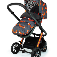 Комплект количка Cosatto Giggle 3 Charcoal Mister Fox 5в1, i-Size база и чувалче за крака