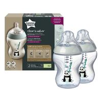 Tommee Tippee ШИШЕ ЗА ХРАНЕНЕ EASI VENT 260 ml 0м+ МОМИЧЕ/ПАНДИ (2 бр./оп.)