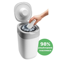Tommee Tippee ХИГИЕНЕН КОШ ЗА ПАМПЕРСИ TWIST&CLICK  БЯЛ