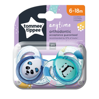 Tommee Tippee ОРТОДОНТИЧНИ ЗАЛЪГАЛКИ - ANYTIME 6-18М (2 бр./оп.) ЗЕЛЕН
