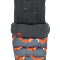 Комплект количка Cosatto Giggle 3 Charcoal Mister Fox 5в1, i-Size база и чувалче за крака