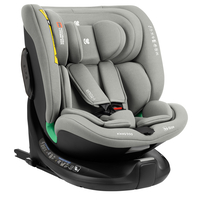 KikkaBoo Стол за Кола 40-150 см i-Tour i-SIZE Light Grey