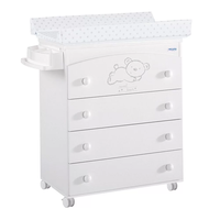 Скрин с вана за къпане и повивалник B970 white vichy blue