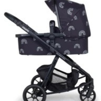 Комплект количка Cosatto Giggle Quad NIGHT RAINBOW 5в1, i-Size база и чувалче за крака