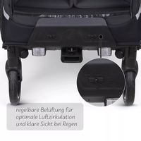 ABC Design Детска Количка за Колело Bicycle Trailer Tour Ink with 2 Comfort Seats & Air Wheels