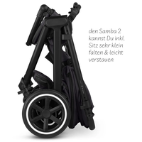 ABC Design Samba 2 Coal Комбинирана Детска Количка 2 в 1