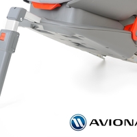 Avionaut Glider Softy столче за кола и IsoFix F.03, 9-25 кг, Черно/розово