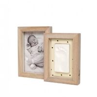 Petit ARTichaut  2 Дървени Рамки за Бебешки Отпечатък и Снимка Pretty Hearts