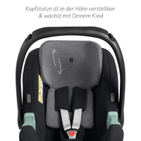 ABC Design Infant Car Seat Tulip i-Size for Newborn Babys Кош за Новородено Graphite