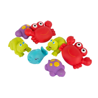 PLAYGRO ЖИВОТНИ ЗА БАНЯ СИН ЦВЯТ (7БР./ОП.) 6М+
