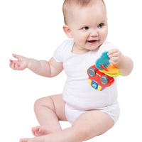 Playgro Музикална играчка Кола с Ключове от с 5 мелодии и 13 забавни звука мигаща светлина 3 меки и гъвкави ключове за гризане