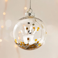 BABY ART MY BABY STILE  CHRISTMAS BALL - КОЛЕДНА ТОПКА ПРОЗРАЧНА