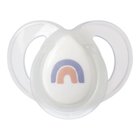 Tommee Tippee Ортодонтични Залъгалки Night Time 6-18M+ 2 Броя Бяла и Синя с Декор Дъга
