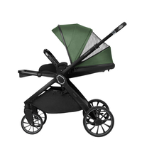 KikkaBoo Комбинирана Количка 2в1 с Кош за Новородено Tiffany Army Green 2024
