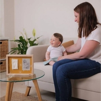 Petit ARTichaut Дървена Рамка за Бебешки Отпечатък и Снимка Daisy Ochre