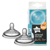 Tommee Tippee БИБЕРОН ANTI-COLIC+ FAST - 3 КАПКИ 6м+ (2 бр./оп.