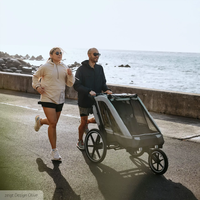 ABC Design Детска Количка за Колело Bicycle Trailer Tour Ink with 2 Comfort Seats & Air Wheels